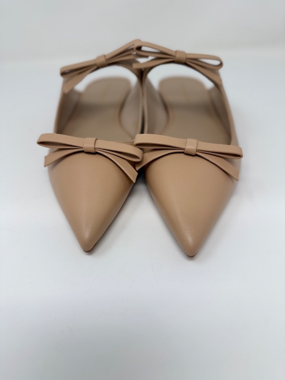 New Stuart Weitzman Reese Flat Slide Golden Beige Sz 9.5 - Picture 9 of 13